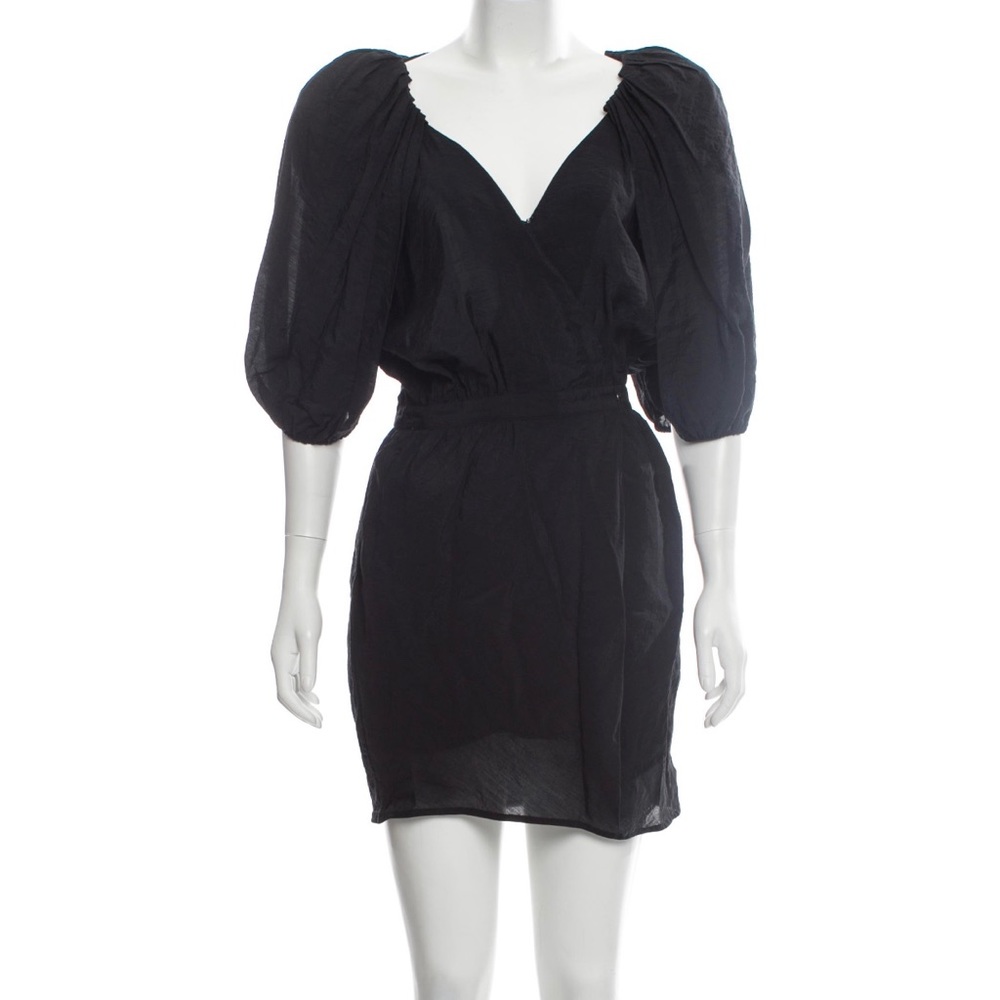 Elizabeth And James Puff Sleeve Wrap Dress Sz 0.
